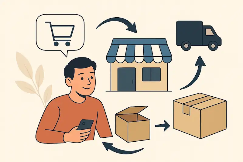 مراحل دراپ‌شیپینگ